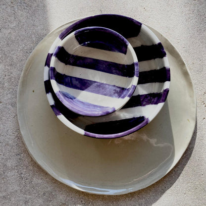 Assiette Helise en gres Hap ceramique - gresfait main, vue de dessus