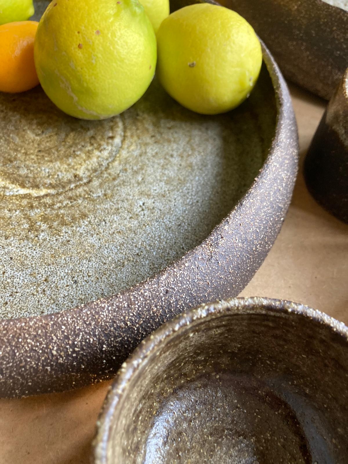 Assiette reuse marbrée hap céramique uzes