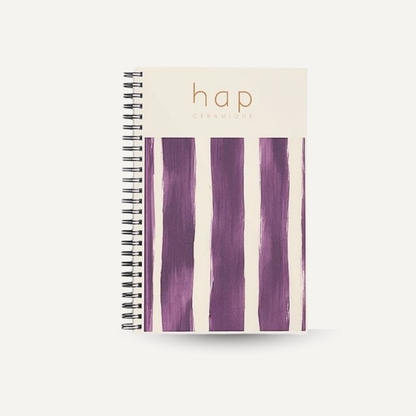 Carnet rayé Violet HAP CERAMIQUE