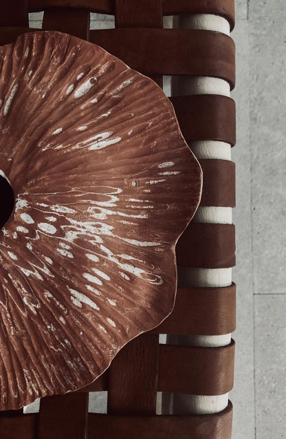 Corolle - Terre mêlées - terracotta - blanc- applique- luminaire - décor mural - 