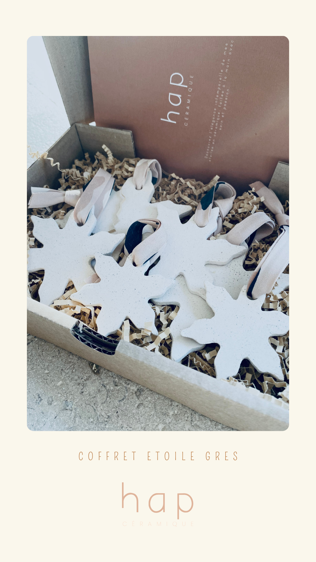 Etoile en céramique aritisanale hap ceramique uzes 