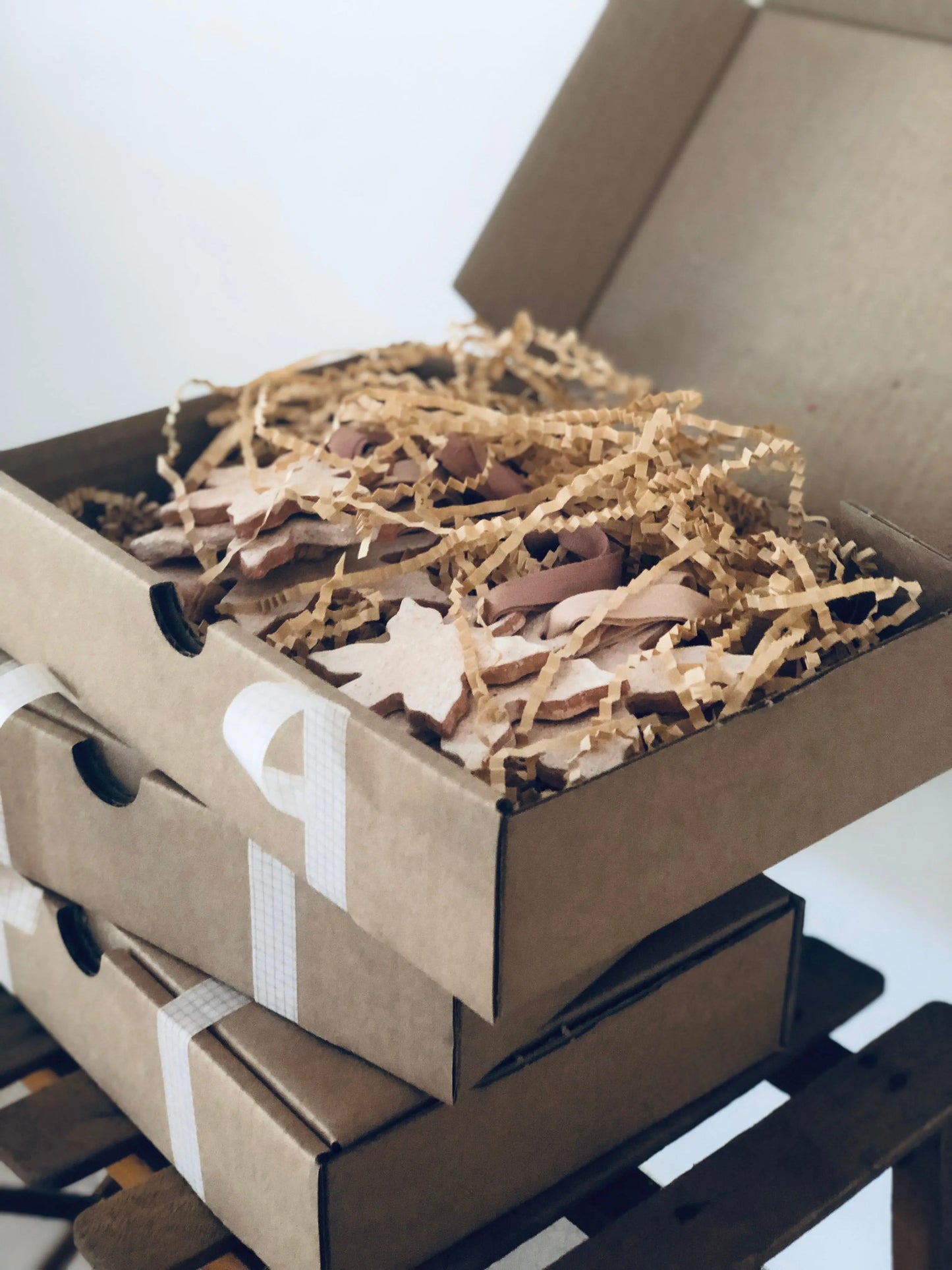 Etoile en ceramique blanche faience pour decoration sapin de noel 