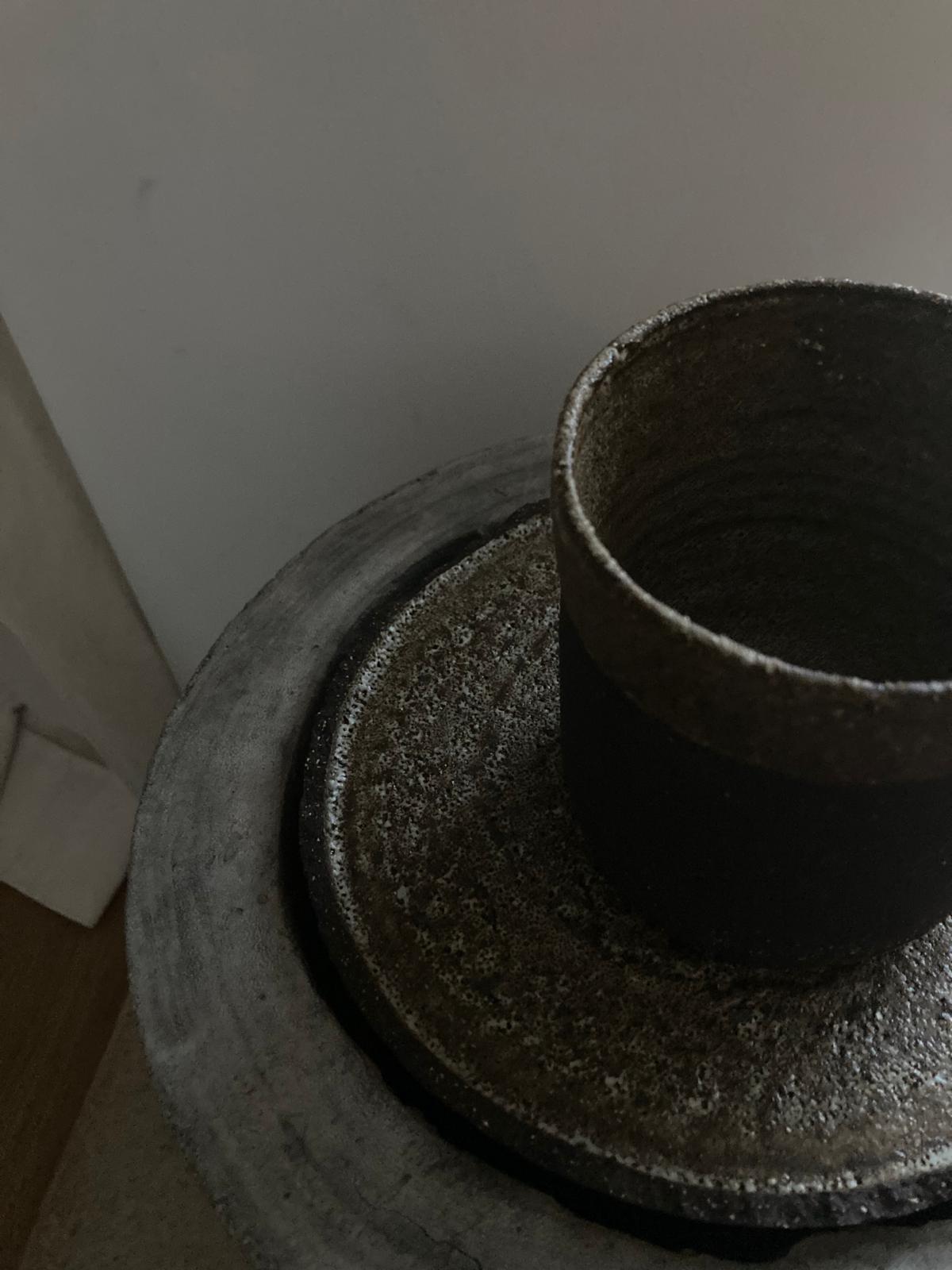 Mug - Noir Marbré I Grès