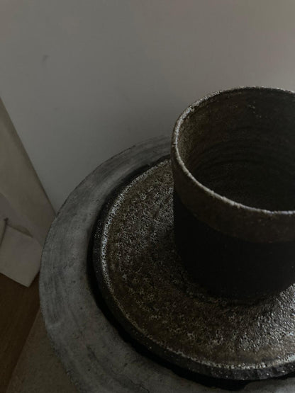 Mug - Noir Marbré I Grès