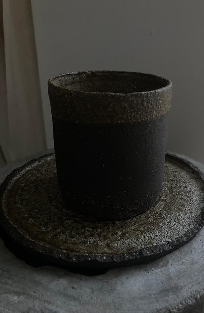 Mug - Noir Marbré I Grès