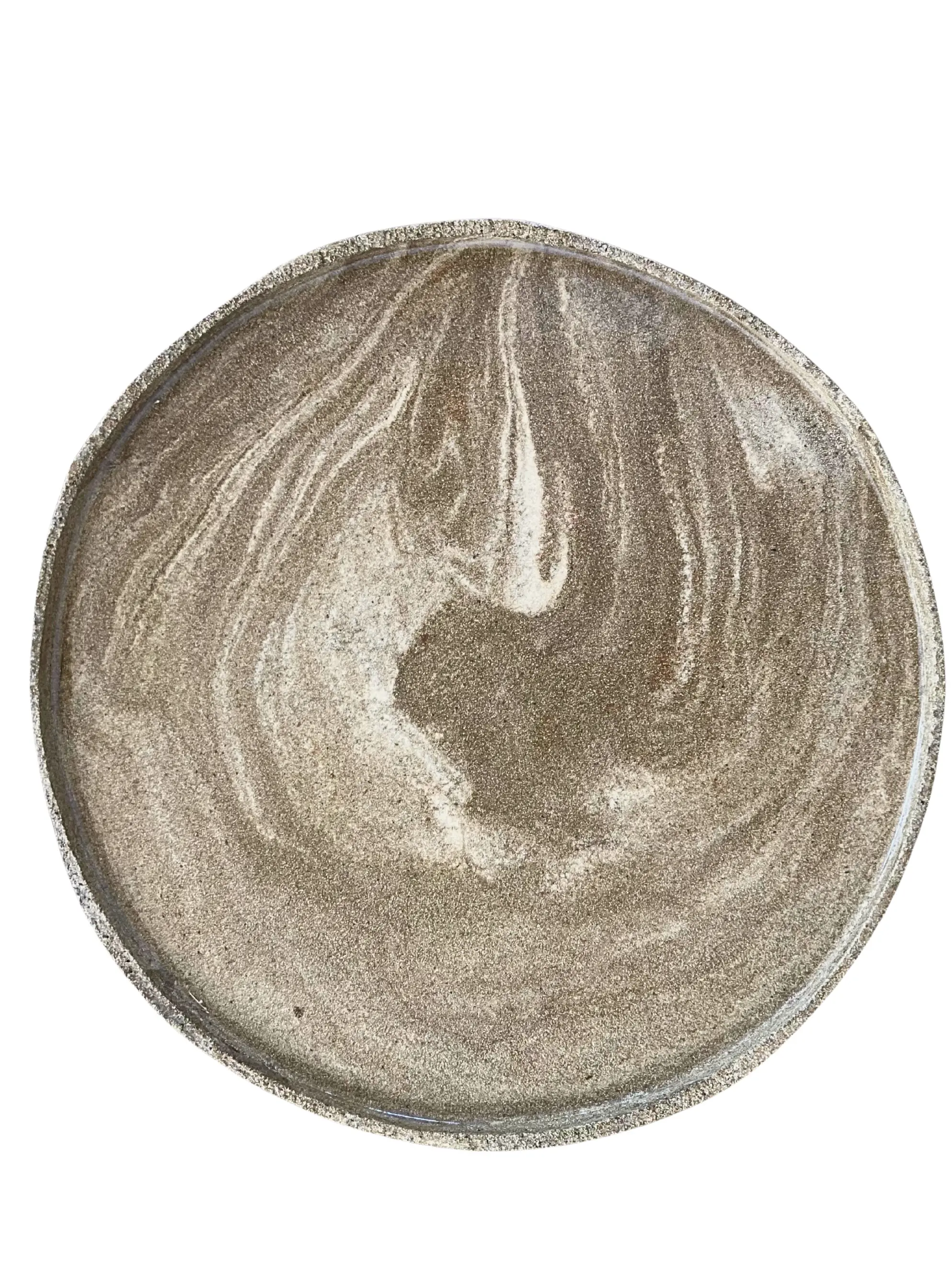 PLAT MARCEL Grand plat en Grès Marbré hap-ceramique