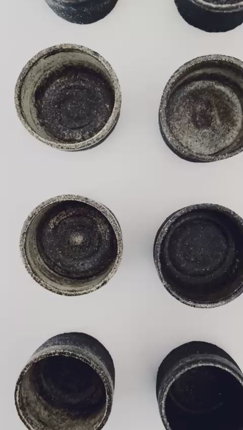 TASSE A CAFE NOIR GRES HAP CERAMIQUE